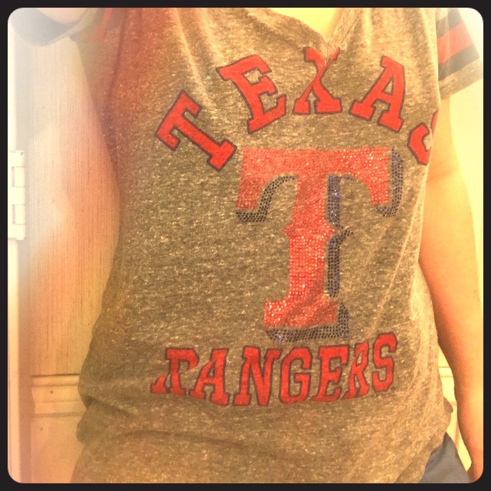 Texas Rangers V Neck T Shirt